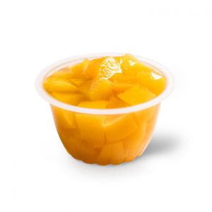 Image of a fruit in natural juice tub