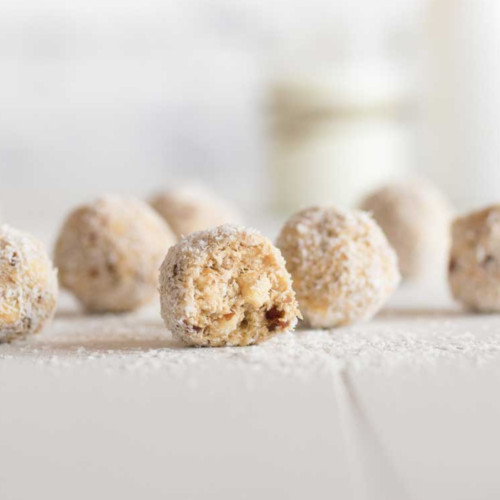 a row of delicious bliss balls